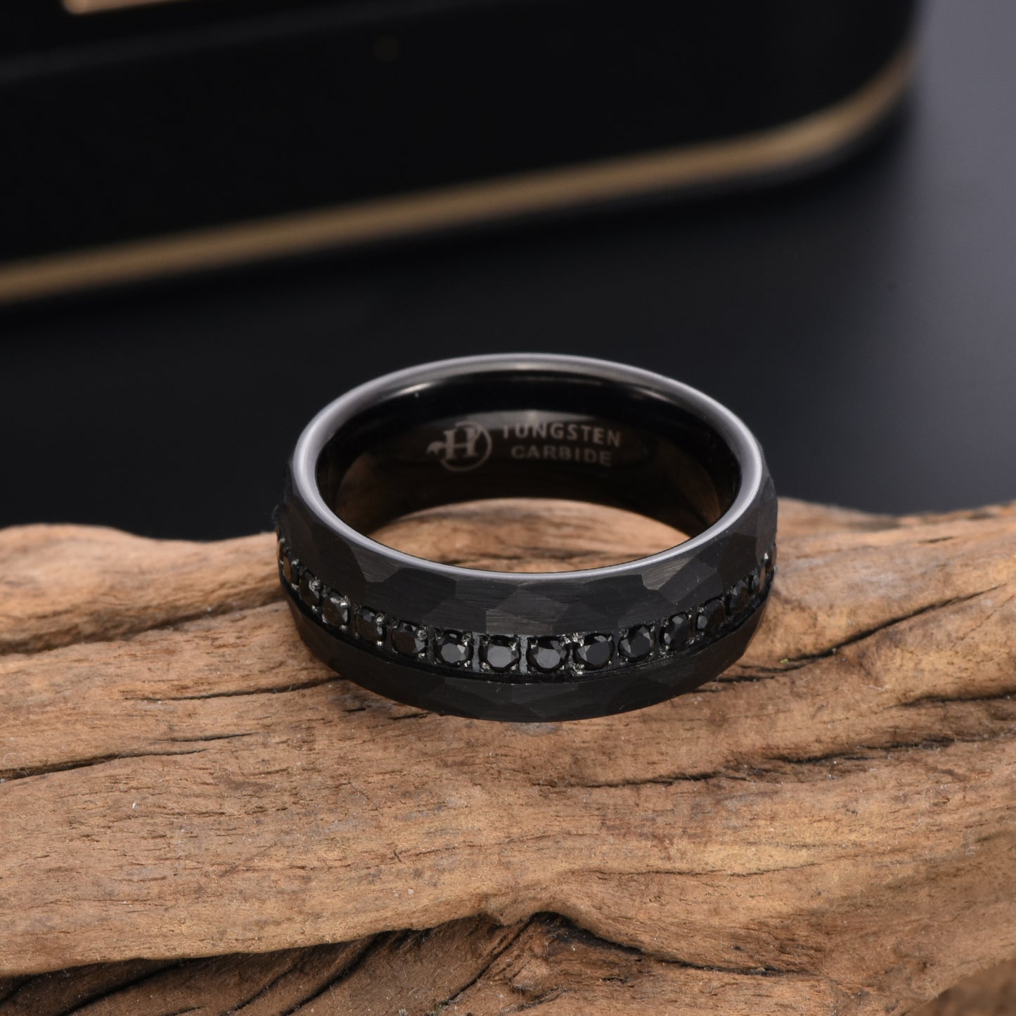 Hioleegi Eternity Wedding Bands for Men Women with CZ Zircon Inlay (HI-0201-6MM)