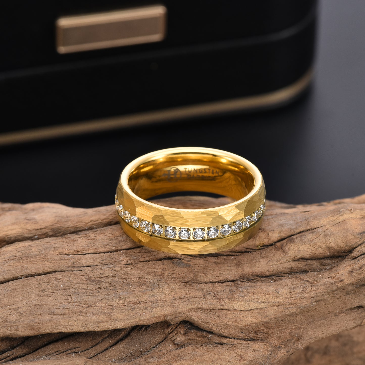 Hioleegi Eternity Wedding Bands for Men Women with CZ Zircon Inlay (HI-0201-6MM)