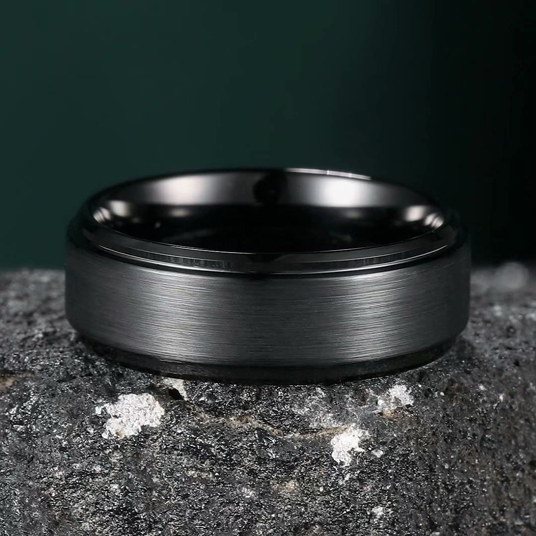 Hioleegi Elegance Mens Wedding Bands Tungsten Carbide (HI-0203)