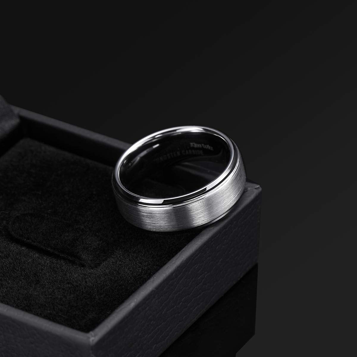 Hioleegi Elegance Mens Wedding Bands Tungsten Carbide (HI-0203)