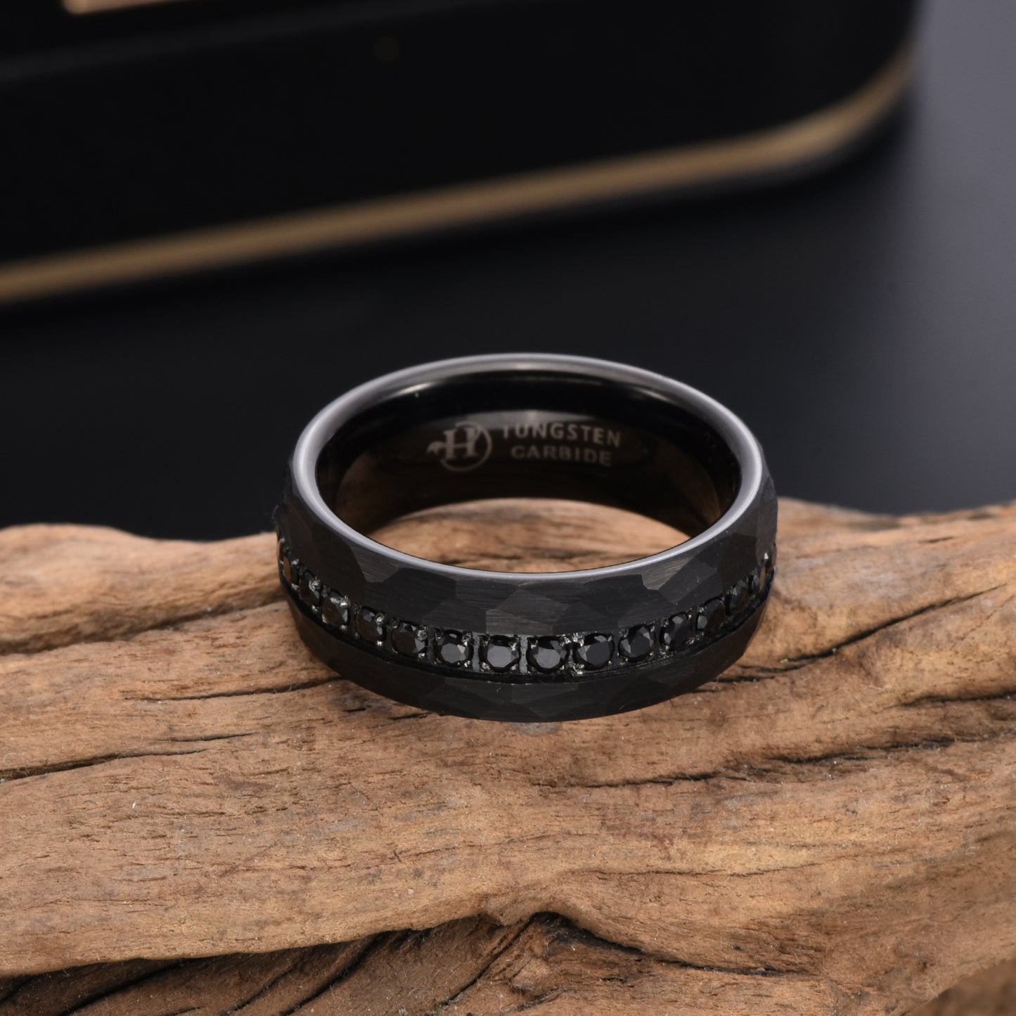 Hioleegi Eternity Wedding Bands for Men Women 8mm