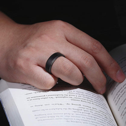 Hioleegi Elegance Mens Wedding Bands Tungsten Carbide (HI-0203)